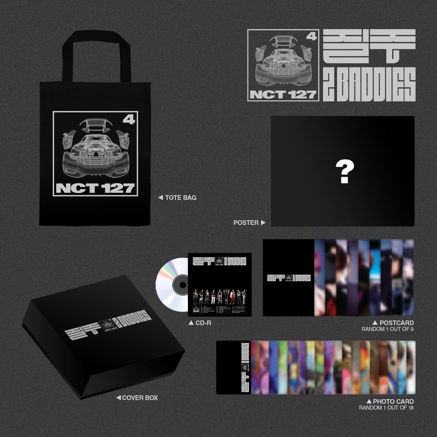 [SGS] NCT 127 The 4th Album ‘2 Baddies’ Tote Bag Deluxe Box Set